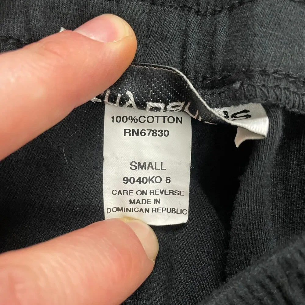 Cathy Daniels Sweatpants Womens Small Black Solid Lounge Elastic Waist 23x27